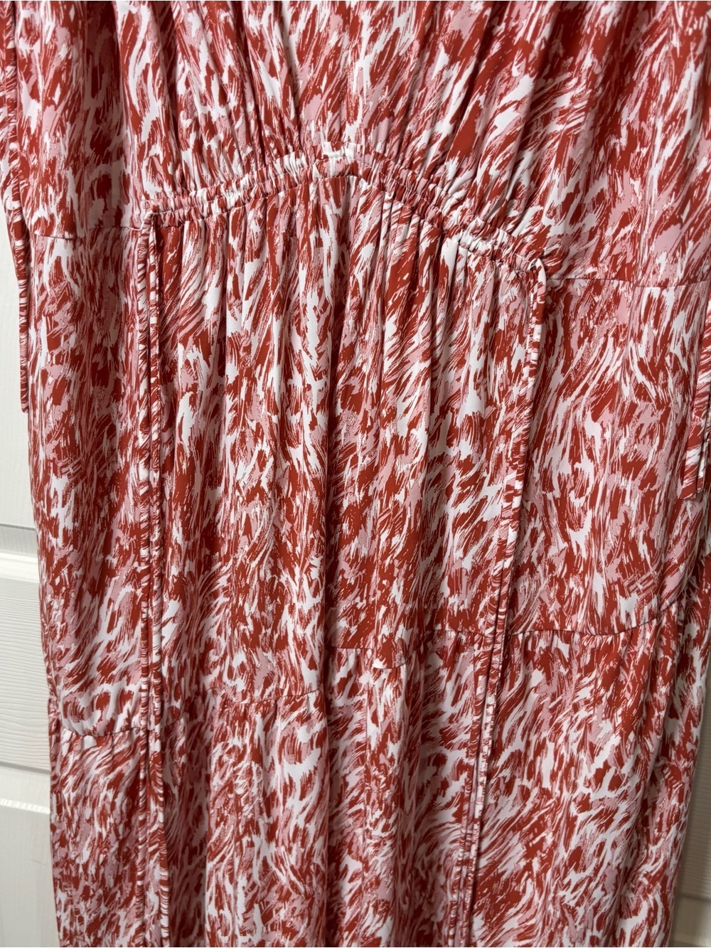 Maggy London Maxi Dress Size 16W Sleeveless A-Line Flowy Resort Vacation Pockets - Picture 11 of 13